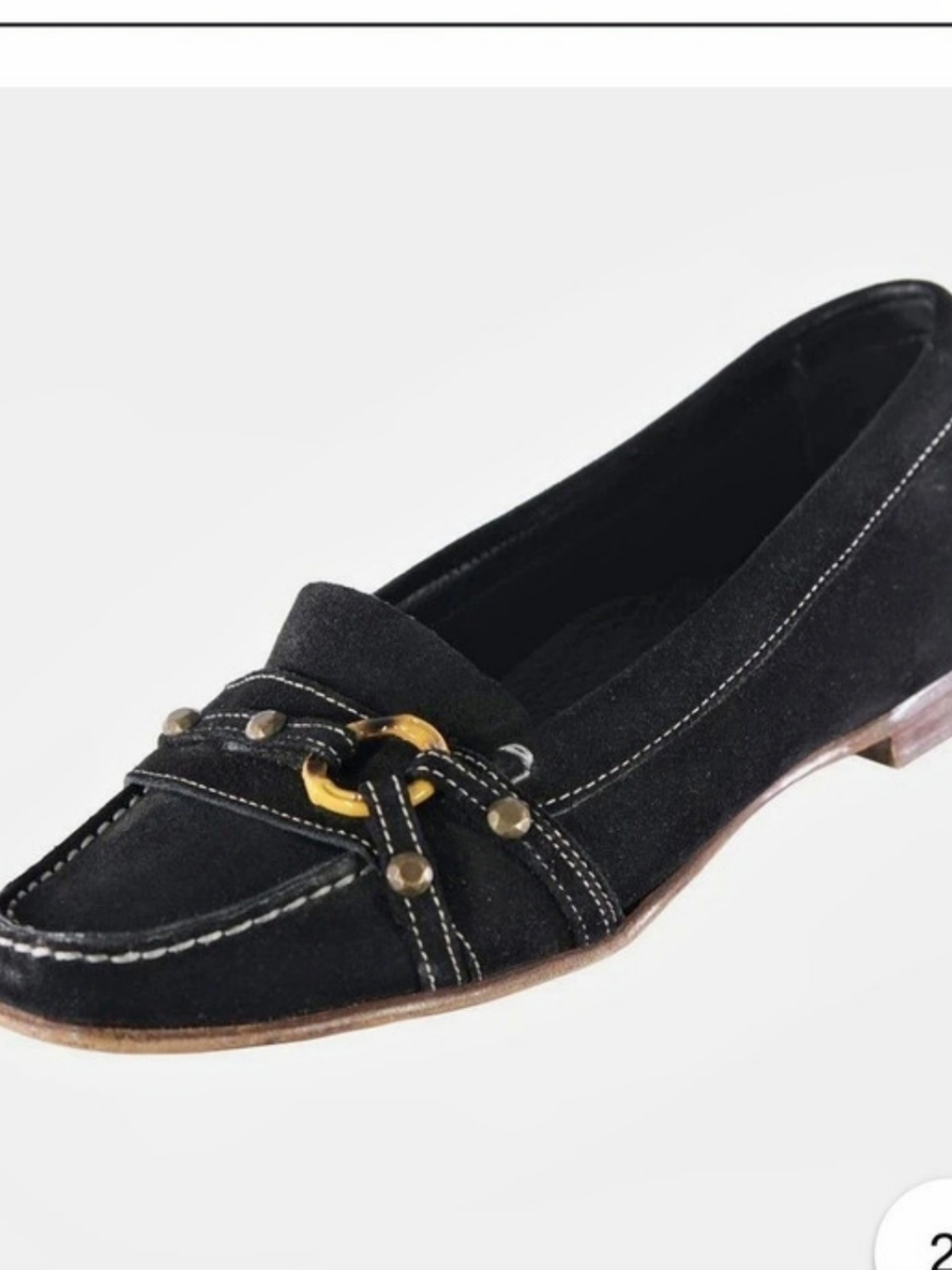 Cole Haan Collection Women's Black Loafers In Italian suede Like New Size 8.5